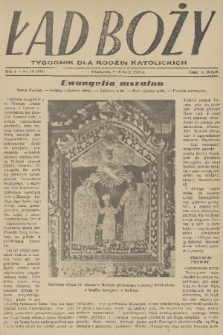 Ład Boży : tygodnik dla rodzin katolickich. R. 4, 1948, nr 18