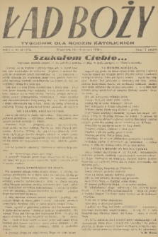 Ład Boży : tygodnik dla rodzin katolickich. R. 4, 1948, nr 24