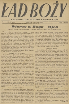 Ład Boży : tygodnik dla rodzin katolickich. R. 4, 1948, nr 28