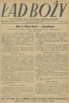 Ład Boży : tygodnik dla rodzin katolickich. R. 4, 1948, nr 30