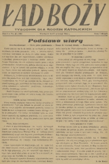Ład Boży : tygodnik dla rodzin katolickich. R. 4, 1948, nr 36