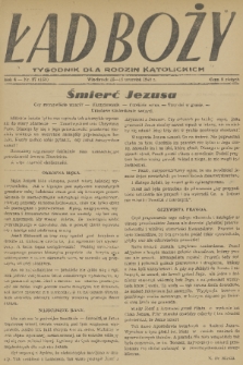 Ład Boży : tygodnik dla rodzin katolickich. R. 4, 1948, nr 37