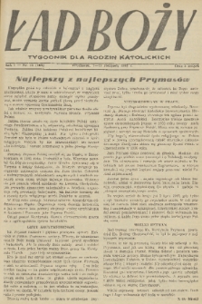 Ład Boży : tygodnik dla rodzin katolickich. R. 4, 1948, nr 45