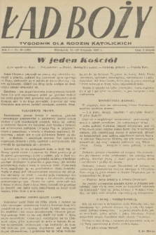 Ład Boży : tygodnik dla rodzin katolickich. R. 4, 1948, nr 46