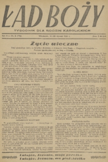 Ład Boży : tygodnik dla rodzin katolickich. R. 5, 1949, nr 3