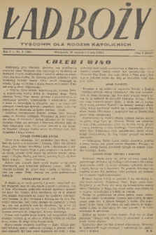 Ład Boży : tygodnik dla rodzin katolickich. R. 5, 1949, nr 5
