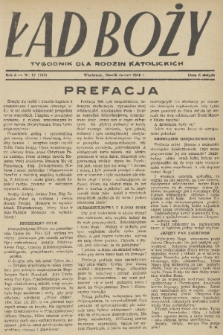 Ład Boży : tygodnik dla rodzin katolickich. R. 5, 1949, nr 12