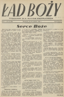 Ład Boży : tygodnik dla rodzin katolickich. R. 5, 1949, nr 25