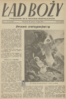 Ład Boży : tygodnik dla rodzin katolickich. R. 5, 1949, nr 26