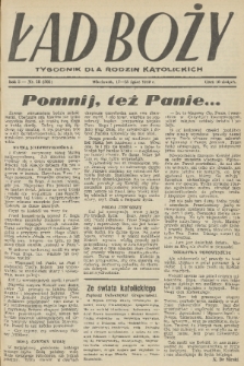 Ład Boży : tygodnik dla rodzin katolickich. R. 5, 1949, nr 28