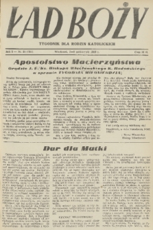 Ład Boży : tygodnik dla rodzin katolickich. R. 5, 1949, nr 35