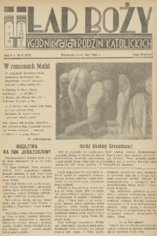 Ład Boży : tygodnik dla rodzin katolickich. R. 6, 1950, nr 4