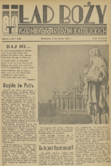 Ład Boży : tygodnik dla rodzin katolickich. R. 6, 1950, nr 7