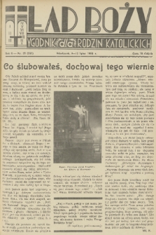 Ład Boży : tygodnik dla rodzin katolickich. R. 6, 1950, nr 23