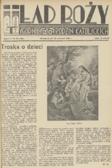 Ład Boży : tygodnik dla rodzin katolickich. R. 6, 1950, nr 32