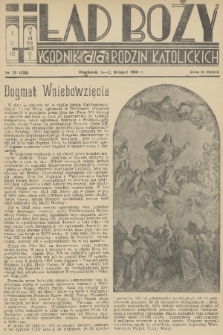 Ład Boży : tygodnik dla rodzin katolickich. R. 6, 1950, nr 38