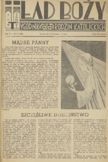 Ład Boży : tygodnik dla rodzin katolickich. R. 7, 1951, nr 3