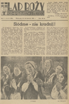 Ład Boży : tygodnik dla rodzin katolickich. R. 7, 1951, nr 14