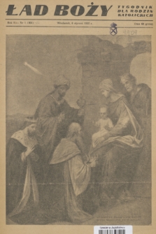 Ład Boży : tygodnik dla rodzin katolickich. R. 7, 1951, nr 1