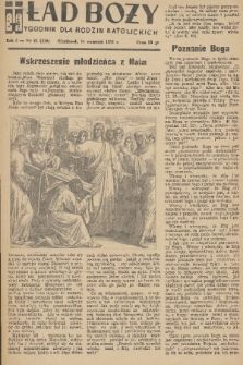 Ład Boży : tygodnik dla rodzin katolickich. R. 7, 1951, nr 35