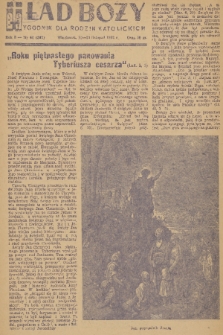 Ład Boży : tygodnik dla rodzin katolickich. R. 7, 1951, nr 44