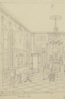 Pokój sypialny Hrny [!] Arturowej Potockiej pod Baranami 1827go roku