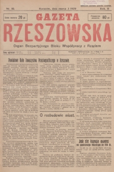 Gazeta Rzeszowska : organ Bezpartyjnego Bloku Współpracy z Rządem. 1929, Nr 10