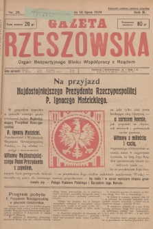 Gazeta Rzeszowska : organ Bezpartyjnego Bloku Współpracy z Rządem. 1929, Nr 29