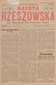 Gazeta Rzeszowska : organ Bezpartyjnego Bloku Współpracy z Rządem. 1929, Nr 37