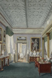 Pokój sypialny Hrny [!] Arturowej Potockiej r. 1830 w Rzymie w Pałacu di Gregorio