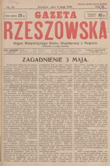 Gazeta Rzeszowska : organ Bezpartyjnego Bloku Współpracy z Rządem. 1930, Nr 19