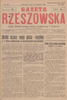 Gazeta Rzeszowska : organ Bezpartyjnego Bloku Współpracy z Rządem. 1930, Nr 26