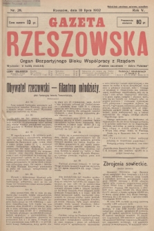 Gazeta Rzeszowska : organ Bezpartyjnego Bloku Współpracy z Rządem. 1932, Nr 28