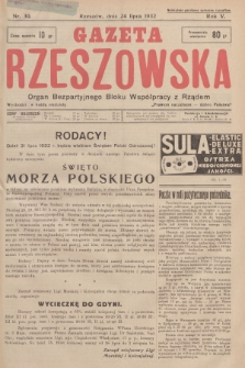 Gazeta Rzeszowska : organ Bezpartyjnego Bloku Współpracy z Rządem. 1932, Nr 30