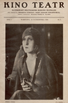 Kino Teatr : ilustrowany dwutygodnik filmowo-teatralny. 1928, nr 2