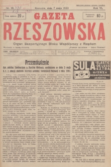 Gazeta Rzeszowska : organ Bezpartyjnego Bloku Współpracy z Rządem. 1933, Nr 19