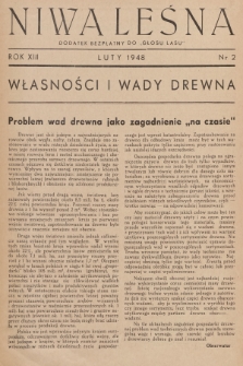 Niwa Leśna : dodatek bezpłatny do „Głosu Lasu”. R.13, 1948, Nr 2