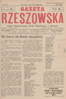 Gazeta Rzeszowska : organ Bezpartyjnego Bloku Współpracy z Rządem. 1934, Nr 21