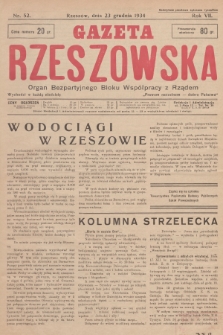 Gazeta Rzeszowska : organ Bezpartyjnego Bloku Współpracy z Rządem. 1934, Nr 52
