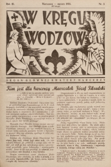 W Kręgu Wodzów : organ Głównej Kwatery Harcerzy. R.3, 1935, nr 3 (20 lutego)