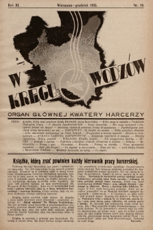 W Kręgu Wodzów : organ Głównej Kwatery Harcerzy. R.3, 1935, nr 10