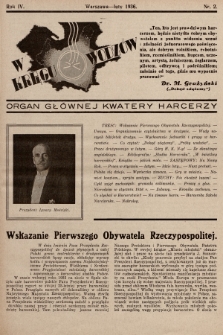 W Kręgu Wodzów : organ Głównej Kwatery Harcerzy. R.4, 1936, nr 2