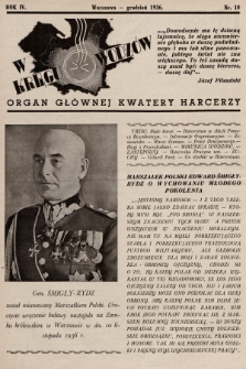 W Kręgu Wodzów : organ Głównej Kwatery Harcerzy. R.4, 1936, nr 10