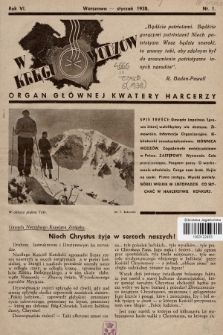 W Kręgu Wodzów : organ Głównej Kwatery Harcerzy. R.6, 1938, nr 1