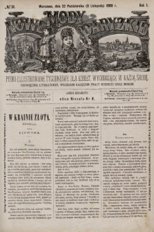Nowe Mody Paryzkie : pismo illustrowane tygodniowe dla kobiet, wychodzące w każdą środę, poświęcone literaturze, wszelkim gałęziom pracy kobiecej oraz modom. R.1 (1880), nr 31