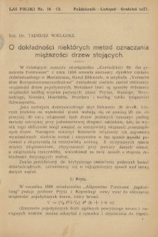 Las Polski : organ Związku Leśników Polskich. R. 1, 1921, nr 10