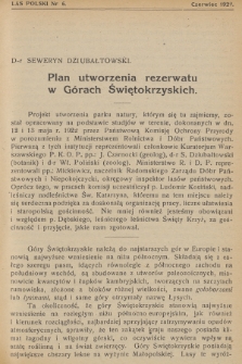 Las Polski : organ Związku Leśników Polskich. R. 2, 1922, nr 6