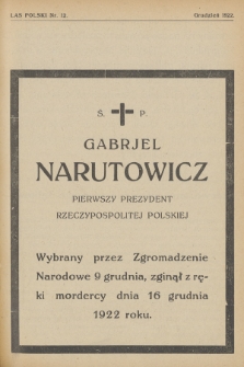 Las Polski : organ Związku Leśników Polskich. R. 2, 1922, nr 12