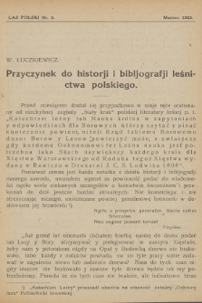 Las Polski : organ Związku Leśników Polskich. R. 3, 1923, nr 3