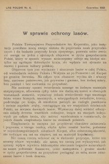 Las Polski : organ Związku Leśników Polskich. R. 3, 1923, nr 6
